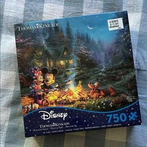 Thomas Kinkade Disney Puzzle - Vibrant Blue and Green